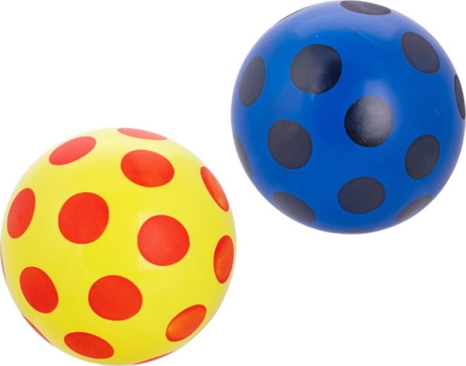 Balle en caoutchouc à pois 23 cm pour enfants
