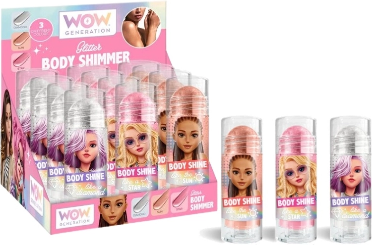 Paillettes corporelles WoW Generation avec applicateur roll-on