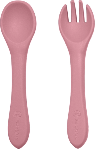 Couverts en silicone doux pour les petites mains