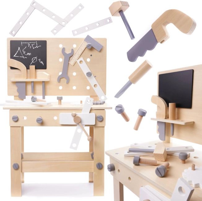 Jouet en bois jeu d'atelier ensemble d'outils