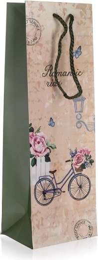 Sac cadeau pour bouteille Romantic Ride 12 × 35 × 9 cm