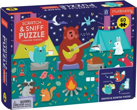 Puzzle parfumé Campfire Friends 60 pièces MUDPUPPY