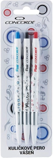 Stylo bille CONCORDE Passion, 3 pcs
