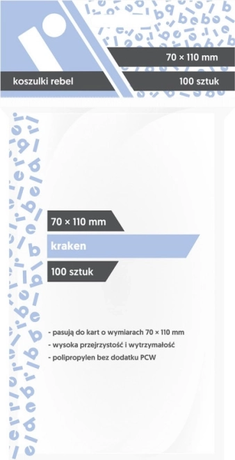 Protège-cartes 70x110 mm Kraken 100 pcs