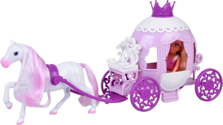 Carrosse magique tiré par un cheval