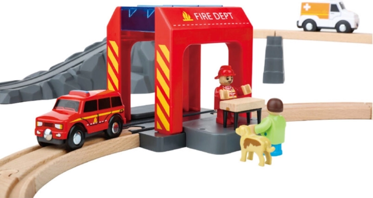 Caserne de pompiers et accessoires d’action