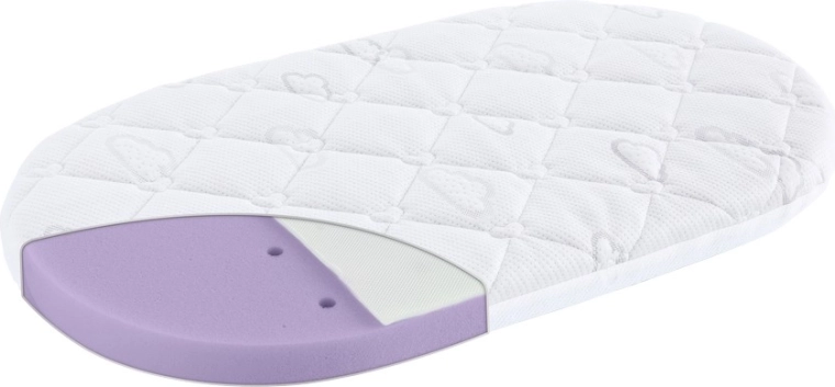 Träumeland matelas de poussette Brise Light pour Hartan Viva GTR 33 × 78 cm
