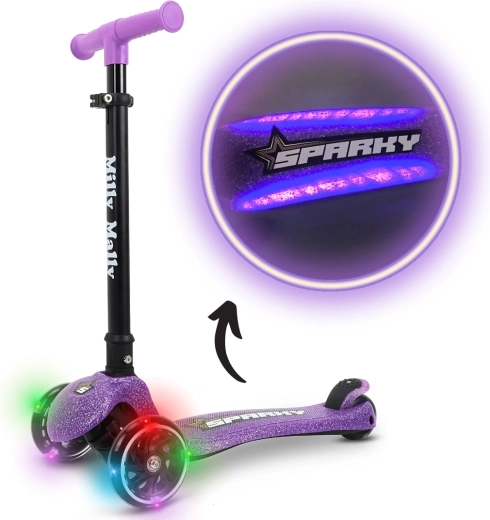 Trottinette enfant tricycle Milly Mally Sparky violet