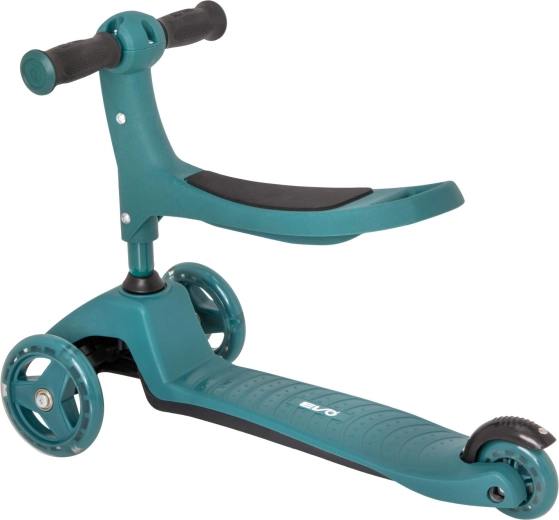 2-en-1 : porteur avec siège et trottinette