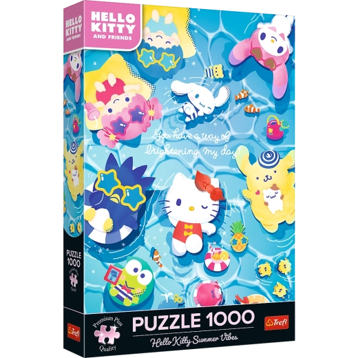 Puzzle Hello Kitty Sur la Vague d’Été 1000 pièces de Trefl