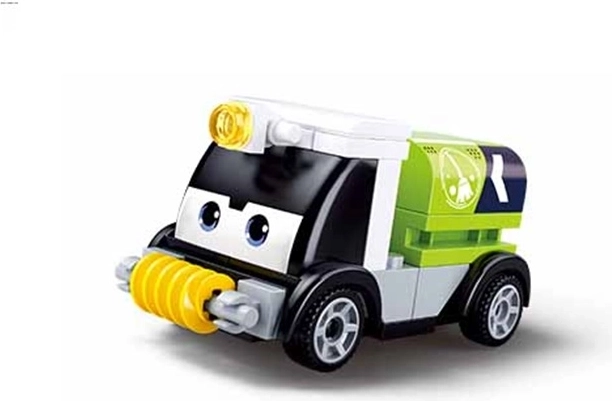 Sluban petite voiture à remontoir Citerne verte