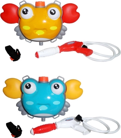 Pistolet à eau avec réservoir sac à dos en forme de crabe