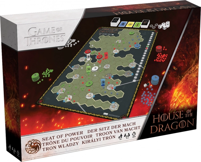 Trône de pouvoir : jeu de société stratégique HOUSE OF THE DRAGON (Cartamundi)