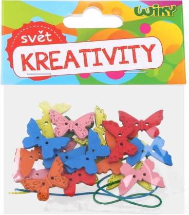 Kit créatif Papillons en Bois avec Ficelle