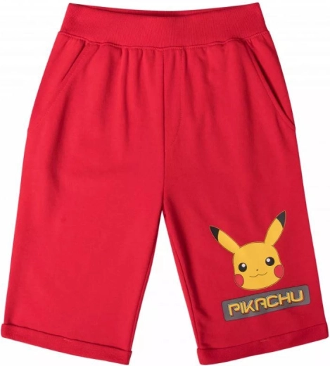 Bermuda rouges en coton Pokémon