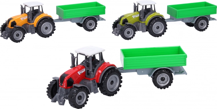 Tracteur métallique avec remorque