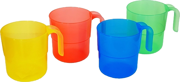 Gobelet en plastique empilable 0,33 l – assortiment de couleurs