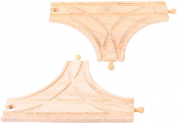 Aiguillage en T 2 pcs Bigjigs Rail