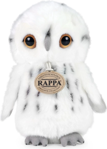 Chouette blanche en peluche Rappa 18 cm écoresponsable