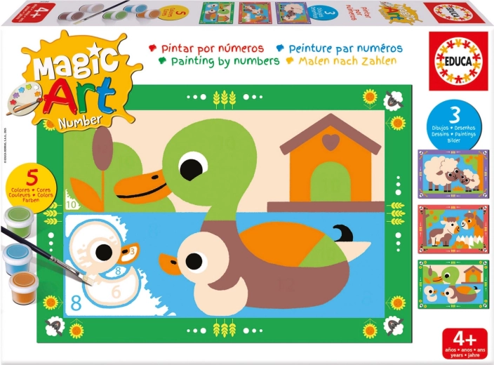 Peinture par numéros EDUCA – ferme
