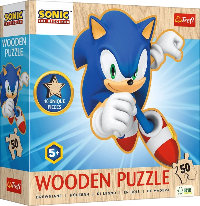 Puzzle en bois SONIC 50 pièces