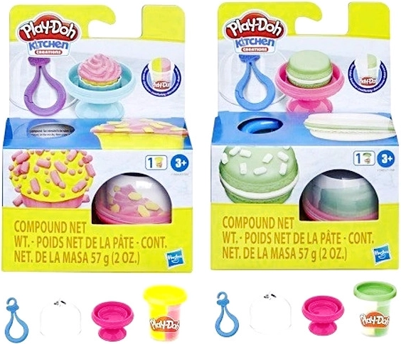 Play-Doh cupcakes et macarons – kit créatif de pâtisserie en pâte à modeler