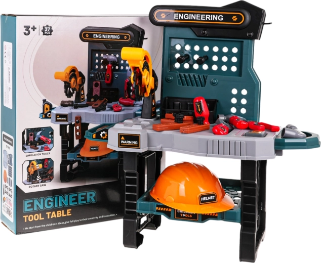 Atelier pour enfants avec outils et accessoires