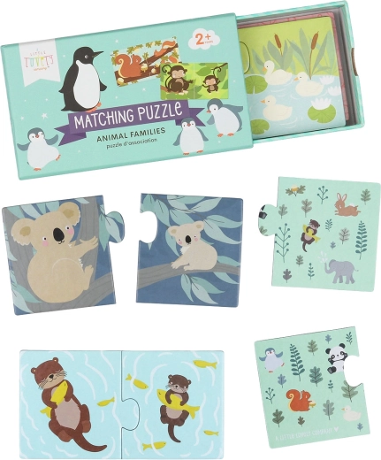 Puzzle d’association pour apprendre à compter – licornes – Animaux