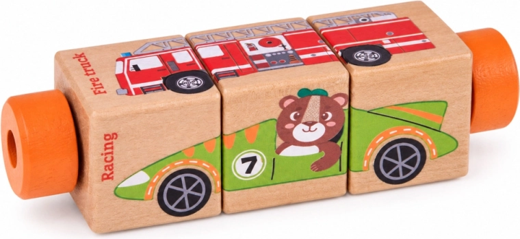 Jouet compact en bois