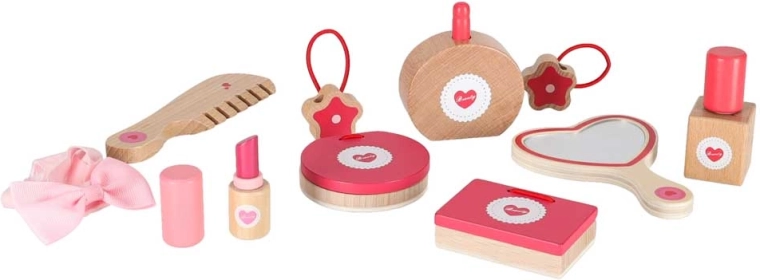 Accessoires en bois pour jouer en toute sécurité aux rituels beauté