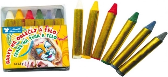 Peintures pour visage et corps – set de 6 pièces