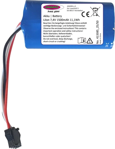 Batterie Li-Ion pour chargeuse sur pneus Volvo Metal 7,4 V 1500 mAh