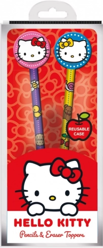 Set de crayons Hello Kitty avec gomme