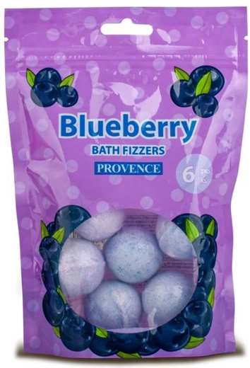 Bombes de bain effervescentes myrtille Provence 6 pcs (20 g)