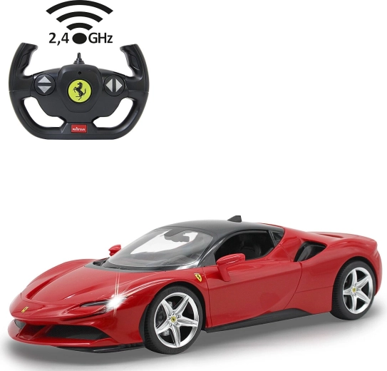 Voiture télécommandée Jamara Ferrari SF90 Stradale 1:14 rouge - 1 pièce