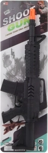 Pistolet mitrailleur en plastique pour enfants – noir, 40 cm