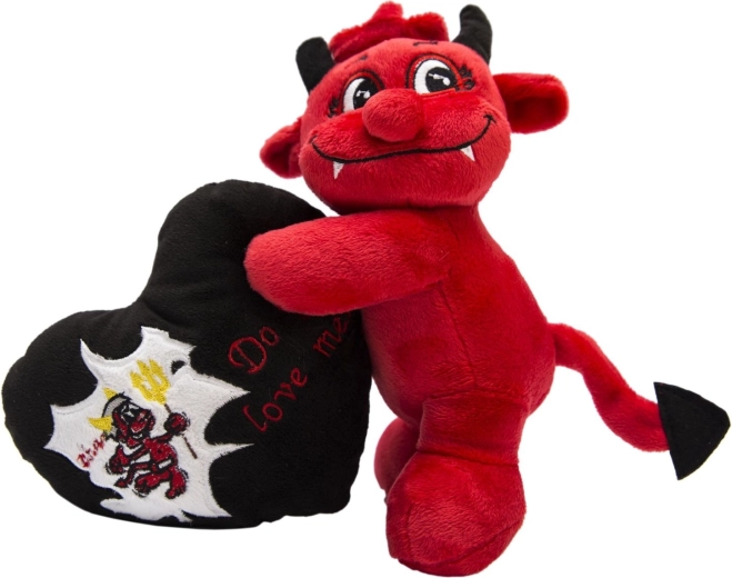 Petit diable avec un cœur 20 cm rouge - 1 pièce