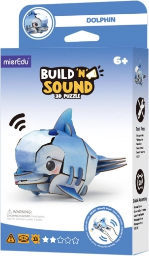 Puzzle 3D MierEdu construis et écoute – dauphin