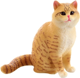 Figurine de chat en plastique