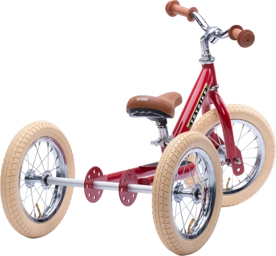 2-en-1 : tricycle pour débuter, draisienne pour l’équilibre