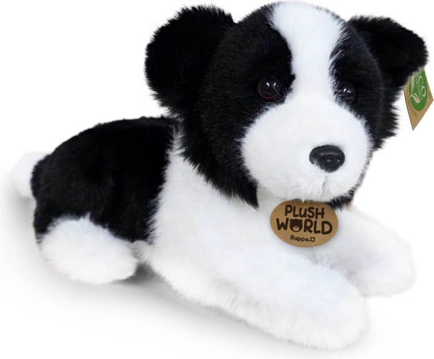Chien border collie en peluche 22 cm eco-friendly Plush World