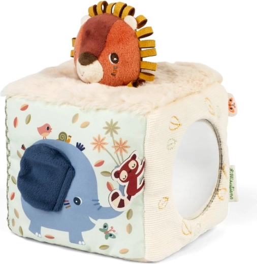 Cube d'activités sonore Lilliputiens, lion Jack