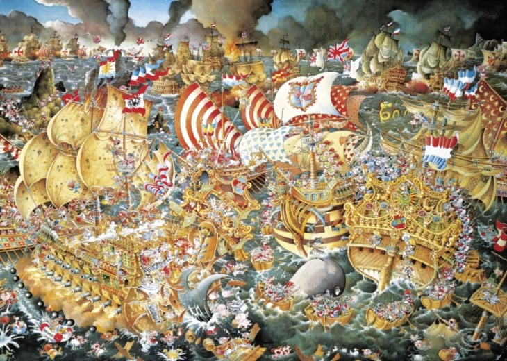 Puzzle Bataille de Trafalgar 2000 pièces de HEYE