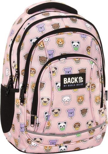 Sac à dos confortable avec dos ergonomique et 4 compartiments
