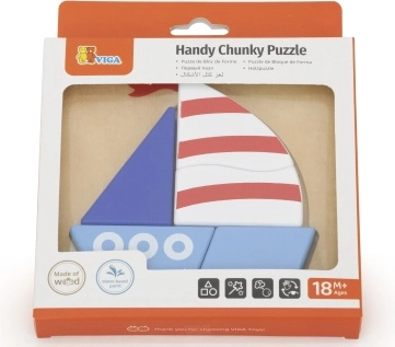 Puzzle en bois – voilier pour tout-petits