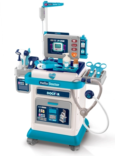 Chariot de docteur pour enfants avec effets lumineux et sonores