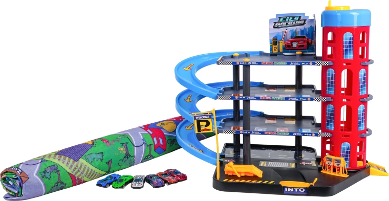 Grand tapis de jeu en feutre avec routes