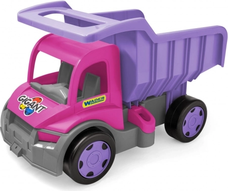 Camion-benne GIGANT basculant rose‑violet – Wader