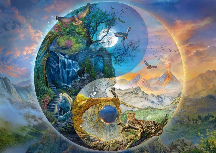 Puzzle Monde de montagne 1000 pièces SCHMIDT