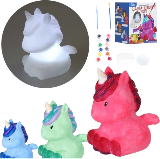 Kit créatif pour enfants avec lampe de nuit licorne à peindre